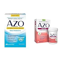AZO Complete Feminine Balance Daily Probiotics for Women & Boric Acid Vaginal Suppositories, Helps Support Odor Control and Balance Vaginal PH with Clinically Studied Boric Acid, Non-GMO, 30 Count
