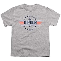 Top Gun Kids T-Shirt Stars Logo Heather Tee