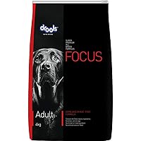 Focus Adult Super Premium Dry Dog Food, Chicken, 4kg for All Breed Sizes for Dogs Preservative-Free