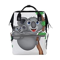 Diaper Bag Backpack Mother and Baby Koala Casual Daypack Multi-Functional Nappy Bags