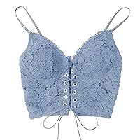 Workout Tops for Women Yoga Tank Tops Women Sexy Clothes Sleeveless Bandage Bra Lace Halter Crop Top Club
