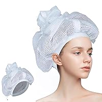 Net Plopping Cap For Drying Curly Hair,Soulta Net Plopping Bonnet,Soulta Net Plopping Cap For Drying Curly Hair,With Drawstring Adjustable Large Hair Bonnet Mesh Hair Drying Bonnet (1PCS)