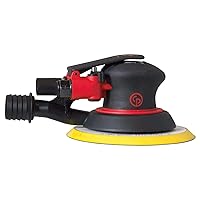 Chicago Pneumatic CP7215 - Air Random Orbital Sander Tool, Home Improvement, Woodworking Tools, Polisher, Rust Removal, Sanding Tool, Non-Vacuum, PSA, 6 Inch (150 mm), 0.28 HP / 210 W - 12000 RPM, One Size, Factory