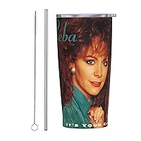 Reba Singer McEntire Insulated Travel Tumblers 20 Oz Stainless Steel Tumbler Cup With Lid And Straw Coffee Mug For Car Office Cold Hot Drinks Travel Cup