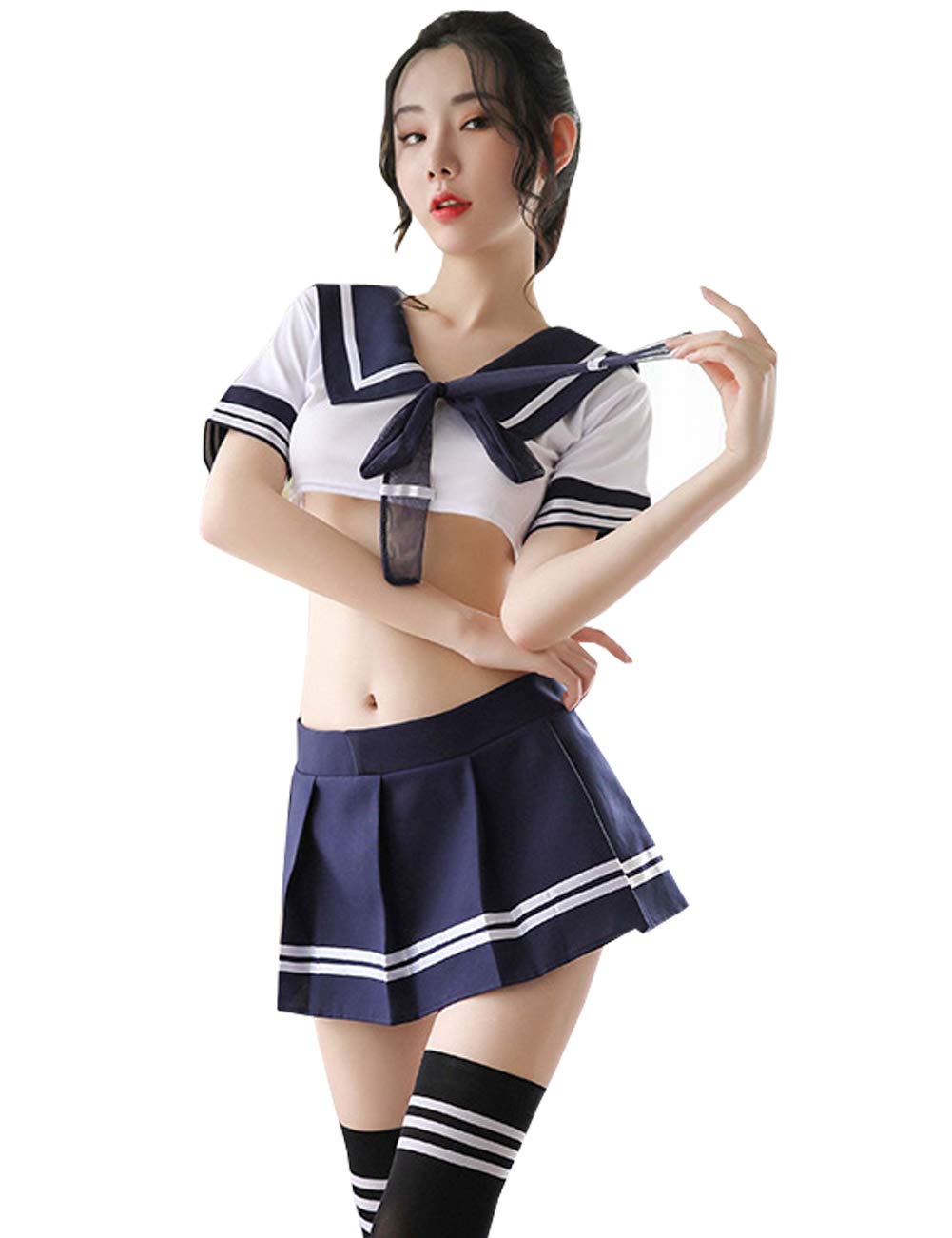 Mua YUANMO Women's Naughty School Girl Outfit Japanese Anime Lolita Sailor  Costume Cosplay Lingerie Set with Stocking trên Amazon Anh chính hãng 2023  | Giaonhan247