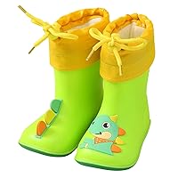 Rain Boots Baby Colorful Cartoon Animal Plush Children Water Shoes EVA Soft Outdoor Kids Rain Boots Girls Boots Size 1