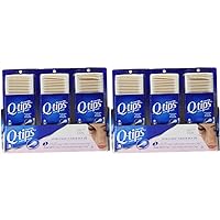 3 x Q-tips Cotton Swabs, 625 ct (Pack of 2)