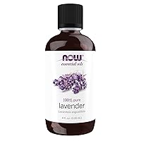 Essential Oils, Lavender Oil, Soothing Aromatherapy Scent, Steam Distilled, 100% Pure, Vegan, Child Resistant Cap, 4-Ounce