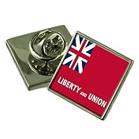 Taunton City USA Flag Lapel Pin Engraved Box