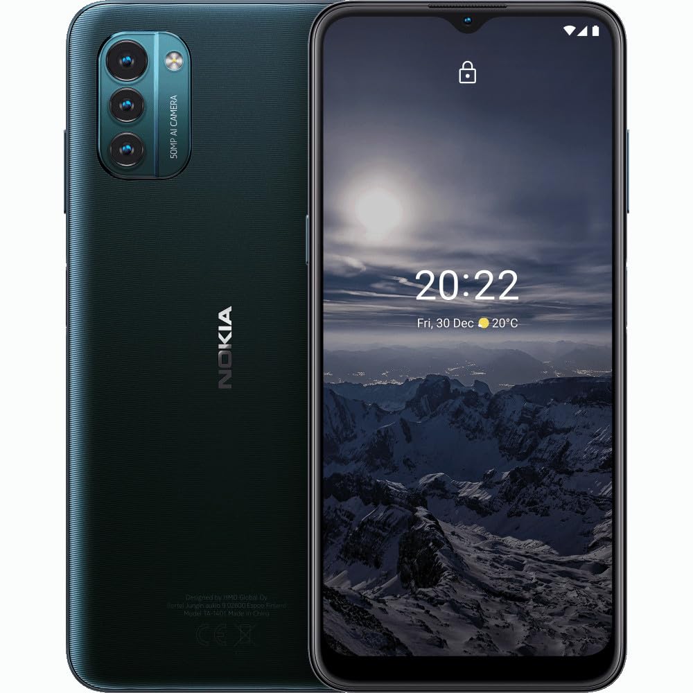 Nokia G21 | Android 11 | 3-Day Battery | 18W Fast Charging | 50MP Triple Camera | 3/64GB | 6.5-Inch Screen | Dual Band WiFi | Unlocked GSM Smartphone | Not Compatible with Verizon or AT&T | Blue