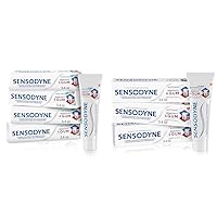 Sensodyne Sensitivity & Gum Toothpaste Bundle - Sensitive Teeth & Gingivitis Treatment, Whitening - 3.4 Ounce (7 Pack)
