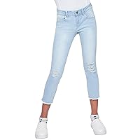 YMI Girls Basic Mid-Rise 1-Button Anklet Jean
