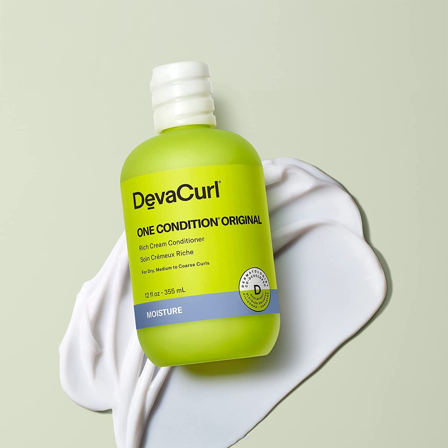 DevaCurl One Condition Original Rich Cream Conditioner | Control and Reduces Frizz | Fights Tangles | Leaves Curls Nourished