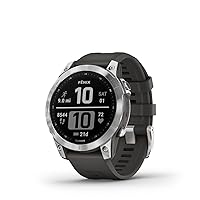 Garmin fēnix 7 Multisport GPS Watch, Silver with Graphite Band, 1 pieces