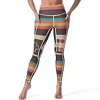 Video Game Controller Gamepad Women's Yoga Pants with Pockets High Waisted Legging for Workout Gym