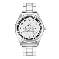 Adventure Awaits Arrow Men's Bracelet Watch Business Dress Quartz Watches Wrist Watch for Women Gift