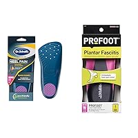 Dr. Scholl's Heel Pain Relief Orthotics & PROFOOT Plantar Fasciitis Insoles - Clinically Proven Relief for Heel Pain, Spurs & Inflammation (Women's 6-10, 1 Pair)