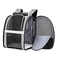 Texsens Pet Carrier Backpack with Window Blind for Small Cats Dogs, Ventilated Design, Safety Straps, Buckle Support, Collapsible, Designed for Travel, Hiking, Winter Outing, Outdoor, Go to Vet