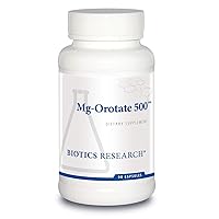 Mg Orotate 500 Magnesium Orotate Form, Cardiovascular Support, Heart Health, Overall Relaxation Response, Improves Sleep and Muscle Relaxation. 90 Capsules