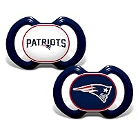 BabyFanatic Pacifier 2-Pack - NFL New England Patriots - Officially Licensed League Gear