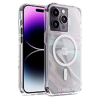 Case-Mate iPhone 14 Pro Case - Soap Bubble [10FT Drop Protection] [Compatible with MagSafe] Magnetic Cover with Iridescent Swirl Effect for iPhone 14 Pro 6.1