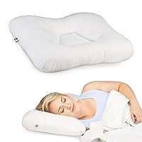 Core Products Tri-Core Cervical Support Pillow for Neck, Shoulder, and Back Pain Relief ; Ergonomic Orthopedic Contour - for Back and Side Sleepers ; Assembled in The USA - Firm, Midsize
