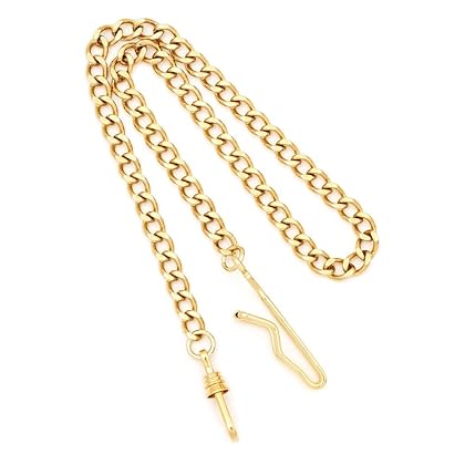 Charles Hubert Brass with Gold Finish 14.5In Pocket Watch Chain