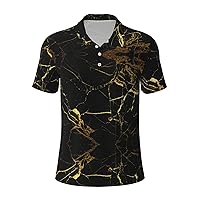 Jamaica Flag Print Men’s Polo Shirts Suitable for Casual & Formal Occasions