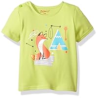 Zutano Baby Boys' Printed Short Sleeve Tshirt, Teepee, 6M (3-6 Months)