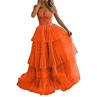 Prom Dress Long Fomral Party Dresses Tulle Maxi Gown for Women MQ006