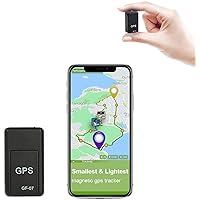 Ultra Mini GF-07 GPS Long Standby Magnetic SOS Tracking Device for Vehicle/Car/Person Location Tracker Locator System (Black)