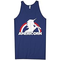 Threadrock Men's Americorn American Unicorn Tank Top