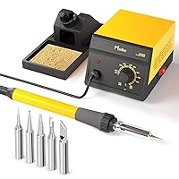 Soldering Station, Soldering Iron Kit, Muibe JK968 Portable 90W High Speed Preheat Soldering Station with Temperature Control, Sleep Mode for DIY, Electrical Repairs