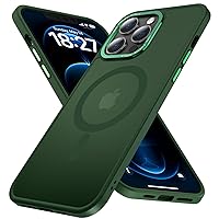 KISEN for iPhone 12 Pro Max Case Magnetic Compatible with MagSafe Slim Translucent Matte Phone Case Cover 6.7 inch (Alpine Green)
