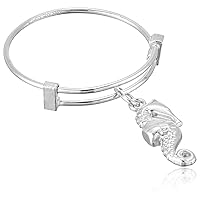 Alex and Ani Expandable Wire Seahorse Stackable Ring, Sizes 7-9