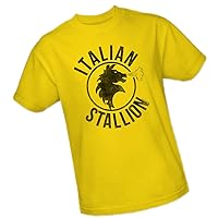 Italian Stallion Logo - Rocky Adult T-Shirt, XXX-Large Yellow
