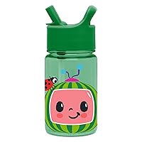 Simple Modern CoComelon Kids Water Bottle Plastic BPA-Free Tritan Cup with Leak Proof Straw Lid | Reusable and Durable for Toddlers, Boys | Summit Collection | 12oz, CoComelon Watermelon