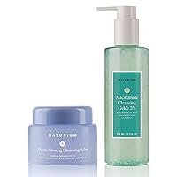 Ultimate Double Cleanse Set, Purple Ginseng Cleansing Balm & Niacinamide Cleansing Gelee 3%
