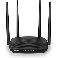 Tenda AC5 1200MBPS Dual-Band Router Dual-Band (2.4 GHz / 5 GHz) Fast Ethernet Black Wireless Router (Renewed)