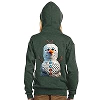 Snowman Print Kids' Full-Zip Hoodie - Art Hooded Sweatshirt - Cute Kids' Hoodie