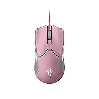 Razer Viper Ultralight Ambidextrous Wired Gaming Mouse: 2nd Gen Razer Optical Mouse Switches - 16K DPI Optical Sensor_Chroma RGB Lighting_8 Programmable Buttons - Drag-Free Cord_Quartz Pink (Renewed)