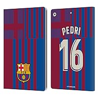 Head Case Designs Officially Licensed FC Barcelona Pedri 2021/22 Players Home Kit Group 1 Leather Book Wallet Case Cover Compatible with Apple iPad 10.2 2019/2020/2021