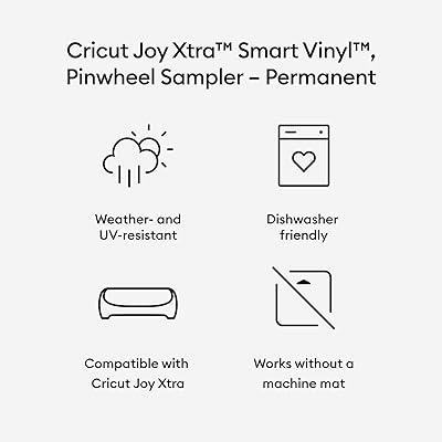 Cricut Joy Xtra Machine with Permanent Smart Vinyl Sampler Packs, Transfer  Tape and Tool Set Bundle - Beginner Portable Cutting Machine and Matless