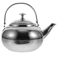 Yardwe Tea Kettle Stovetop Whistling Teakettle Stainless Steel Tea Pots Induction Stovetop Teapot Kitchen Water Boiler Kettle Fast Boiling Heat Water Tea Pot 16cm