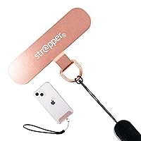 Strapper (Pink Gold) Smartphone Strap, Drop Prevention, Mobile Phone Strap, Wrist Strap
