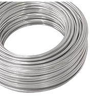 14 Ga -100 Ft Coil Pure Aluminum Wire, Armature, Jewelry Making, Metal Wrap, Soft,