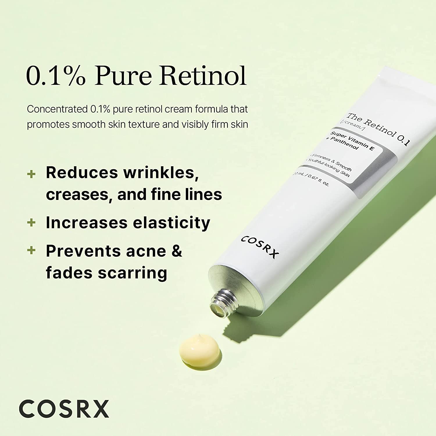 COSRX Night Skincare Routine- Snail Peptide Eye Cream + Retinol 0.1% Cream- Snail Mucin & Niacinamide, Brighten & Reduce Dark Circles, Firming Anti-again, Korean Skincare