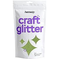 Hemway Craft Glitter 100g / 3.5oz Glitter Flakes for Arts Crafts Tumblers Resin Epoxy Scrapbook Glass Schools Paper Halloween Decorations - Microfine (1/256