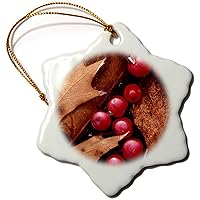 3dRose USA, Washington, Leaf, Hawthorn Berries - Ornaments (orn-189651-1)