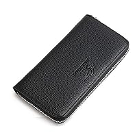 Men's Long Wallet Zipper Hand Bag Large-Capacity Business Bag RFID Shielding Minimalist Front Bag Wallet Wallet Wallet